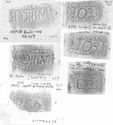 Thumbnail of Group of rubbings of DOINVS die 3 and 3A