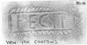 Thumbnail of Rubbing of FECIT No. 11 die  from Caersws 19K