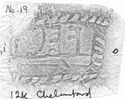 Thumbnail of Rubbing of FECIT No. 19 die  from Chelmsford 12K