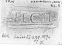 Thumbnail of Rubbing of FECIT No. 5 die  from Leicester 60K