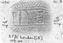 Thumbnail of Rubbing of FECIT No. 8 die  from London, Guildhall Museum 217K