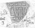 Thumbnail of Rubbing of GRATINVS die 3 from High Cross 54K
