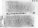 Thumbnail of Group of rubbings of ICOTASGVS die 4