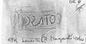 Thumbnail of Rubbing of ICOTASGVS die 6 from Leicester 59K