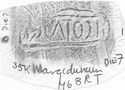 Thumbnail of Rubbing of ICOTASGVS die 7 from Margidunum 35K