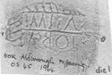 Thumbnail of Rubbing of IMEMITVOBON die 1 from Aldborough 60K