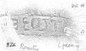 Thumbnail of Rubbing of INC102 die 1A from Rocester 87K
