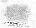 Thumbnail of Rubbing of  INC108 die 1 from Carlisle Botchergate 243K