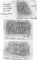 Thumbnail of Group of rubbings of INC114 die 1