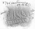 Thumbnail of Rubbing of INC11 die 1 from Verulamium 274K