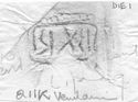 Thumbnail of Rubbing of INC30 die 1 from Drapers' Gardens, London 884K