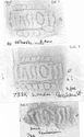 Thumbnail of Group of rubbings of INC35 die 1