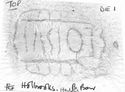 Thumbnail of Rubbing of INC35 die 1 from Harlow, Essex, The Holbrooks 3K