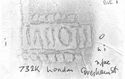 Thumbnail of Rubbing of INC35 die 1 from London, Gresham Street 732K