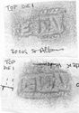 Thumbnail of Group of rubbings of INC43 die 1