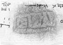 Thumbnail of Rubbing of INC43 die 1 from Verulamium 232K
