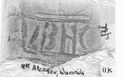 Thumbnail of Rubbing of INC78 die 1 from Alcester 11K