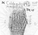 Thumbnail of Rubbing of IVNIVS 2 die 10 from Caldecotte 3K