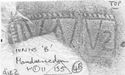 Thumbnail of Rubbing of IVNIVS 2 die 2 from Mancetter_46_W64_1_11_135