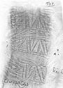 Thumbnail of Rubbing of IVNIVS 2 die 6 from Mancetter_1_W77_7_20_63