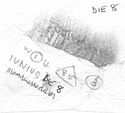 Thumbnail of Rubbing of IVNIVS 2 die 8 from Mancetter_3_W64_1_4_85
