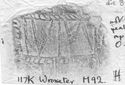 Thumbnail of Rubbing of IVNIVS 2 die 8 from Wroxeter 117K