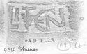 Thumbnail of Rubbing of LITVGENVS 1 die 1 from Staines 43K