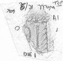 Thumbnail of Rubbing of LOCCIVS PROB(us) die 1 from Wall 40K