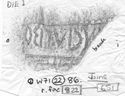 Thumbnail of Rubbing of LOCCIVS VIBO die 1 from Mancetter_1_W71_22_86_822