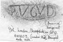 Thumbnail of Rubbing of LVGVD die 1 from London, Cheapside 9K
