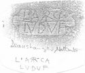 Thumbnail of Rubbing of L. ARRIVS CAPIT[  die 1 from Deanshanger 5K