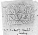 Thumbnail of Rubbing of MARINVS 1 die 1 from London, British Museum 21K