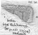 Thumbnail of Rubbing of MARINVS 1 die 3A from Richborough 66K