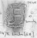 Thumbnail of Rubbing of MARINVS 1 die 4A from London, Guildhall Museum 147K