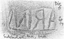 Thumbnail of Rubbing of MARINVS 1 die 5 from Gadebridge Park, Herts 1K