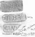Thumbnail of Group of rubbings of MARINVS 1 die 7A