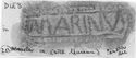 Thumbnail of Rubbing of MARINVS 1 die 8 from Wroxeter 1K