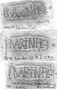 Thumbnail of Group of rubbings of MARTINVS 1 die 1