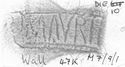 Thumbnail of Rubbing of MAVRIVS die 10 from Wall 47K