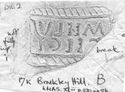 Thumbnail of Rubbing of MELVS 1 die 2 from Brockley Hill 17K