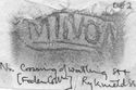 Thumbnail of Rubbing of MINOMELVS die 2 from Ryknield St nr crossing Watling St