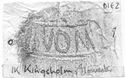Thumbnail of Rubbing of MINOMELVS die 2 from Kingsholm 1K