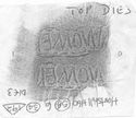 Thumbnail of Rubbing of MINOMELVS die 3 from Hartshill_34_H60_5B_6_192