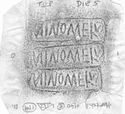 Thumbnail of Rubbing of MINOMELVS die 5 from Hartshill_119_H60_5_1_132