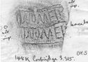 Thumbnail of Rubbing of MINOMELVS die 5 from Corbridge 148K