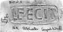 Thumbnail of Rubbing of MORICAMVLVS   die 2A from Silchester 16K