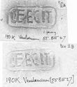 Thumbnail of Rubbing of MORICAMVLVS   die 2B from Verulamium 190K