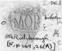 Thumbnail of Rubbing of MORICAMVLVS   die 3 from Richborough 58K