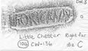 Thumbnail of Rubbing of MORICAMVLVS   die 3 from Little Chester 25K