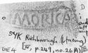 Thumbnail of Rubbing of MORICAMVLVS   die 4 from Richborough 57K